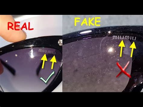 Miu Miu sunglasses real vs fake. How to spot original Miu Miu eye .